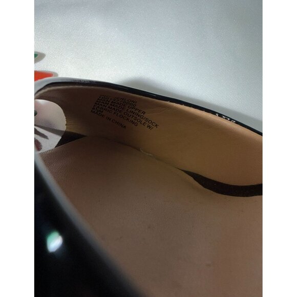 INC Jerloni Womens Size 8.5 Black Patent Chunky Chain Ankle Strap High Heel - Picture 11 of 14